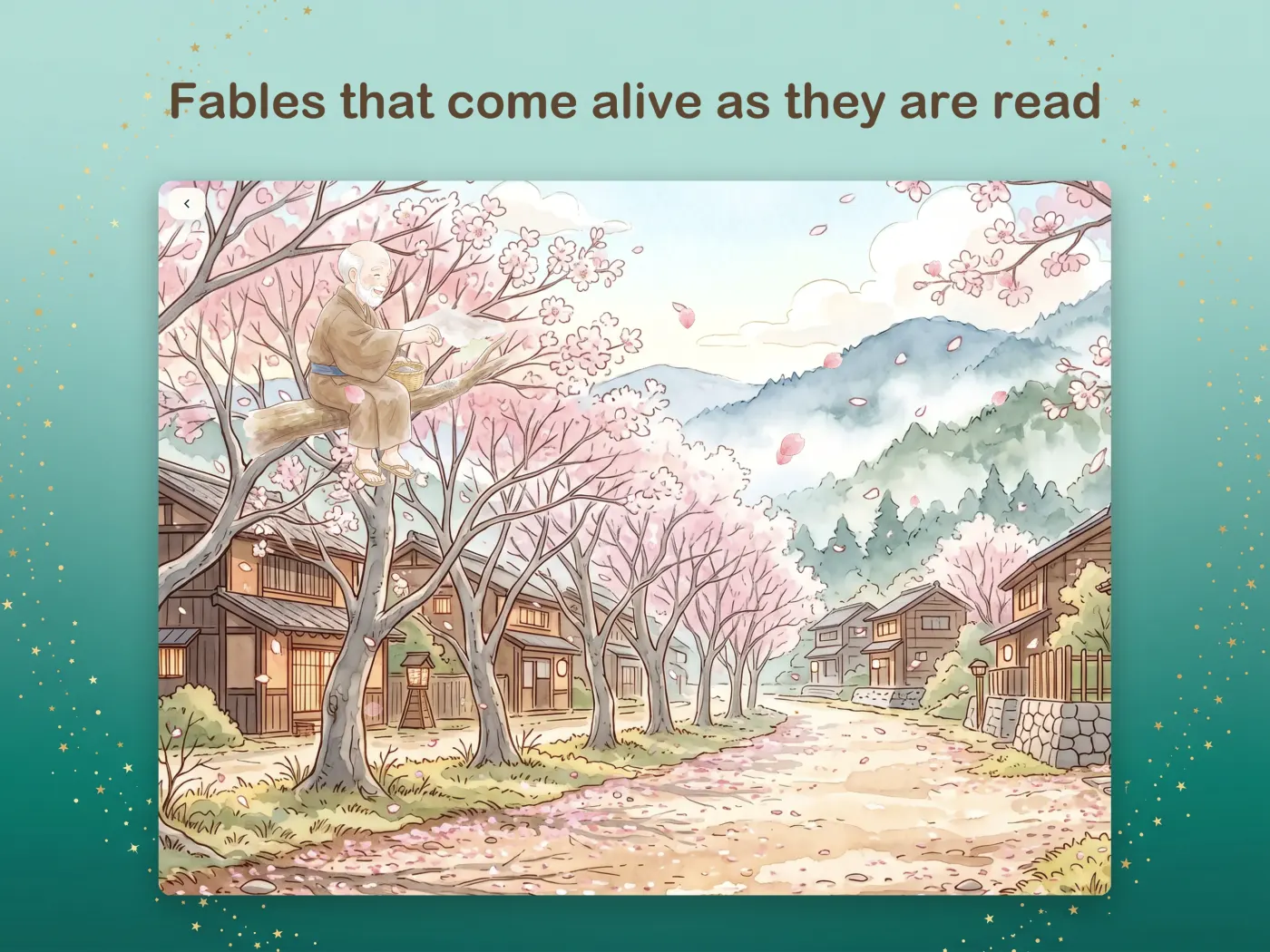 Fables that come alive as they are read