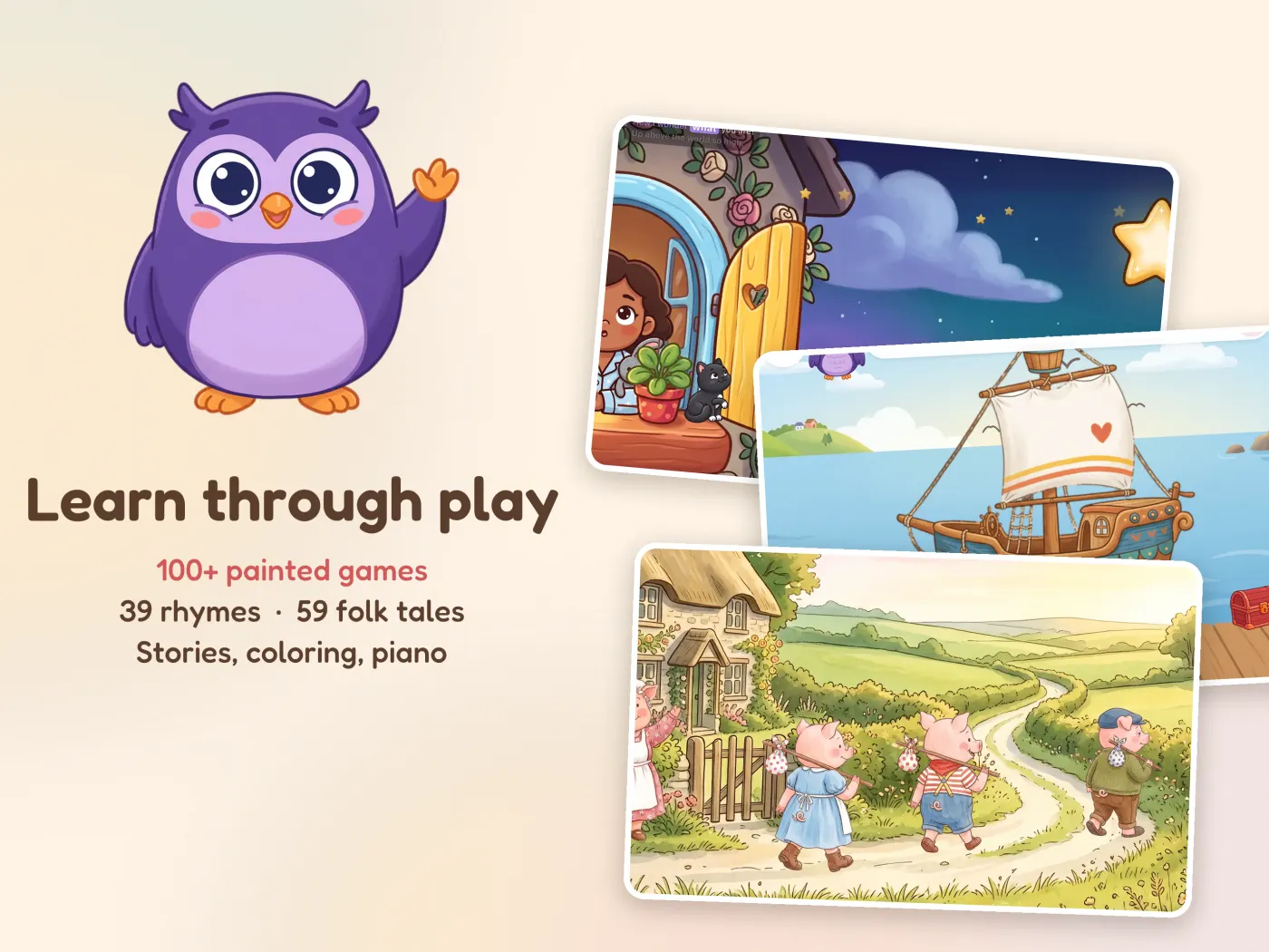 Learn through play with Bobo the owl