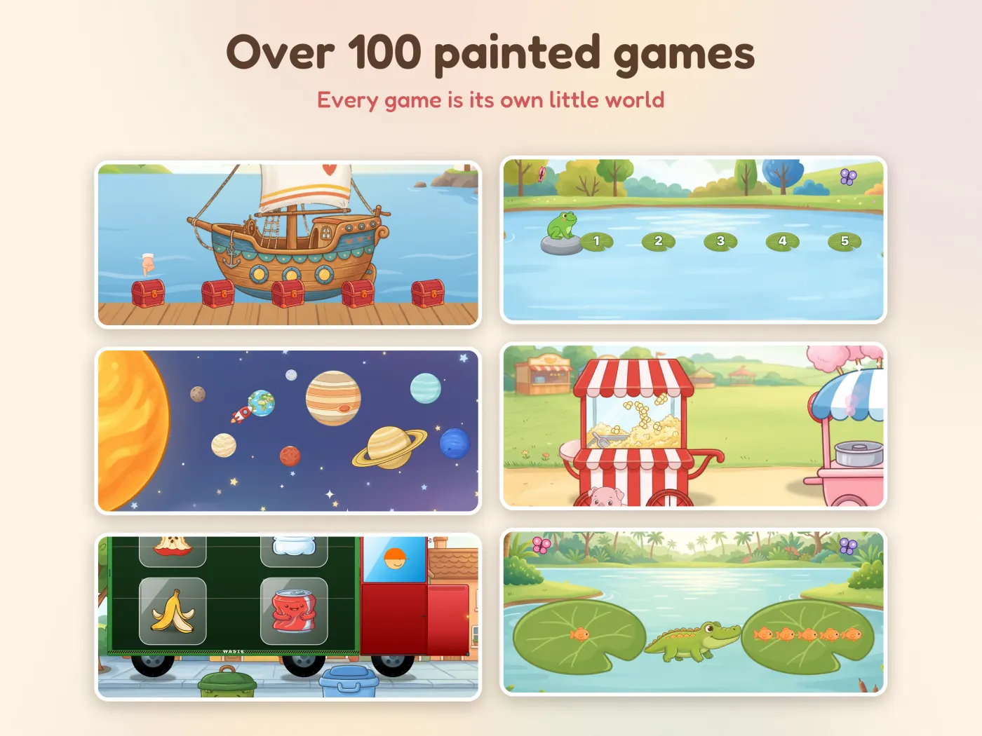 Over 100 painted games