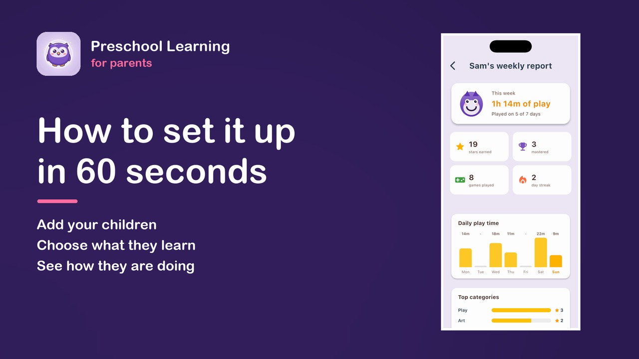 How to set up Preschool Learning — a guide for parents